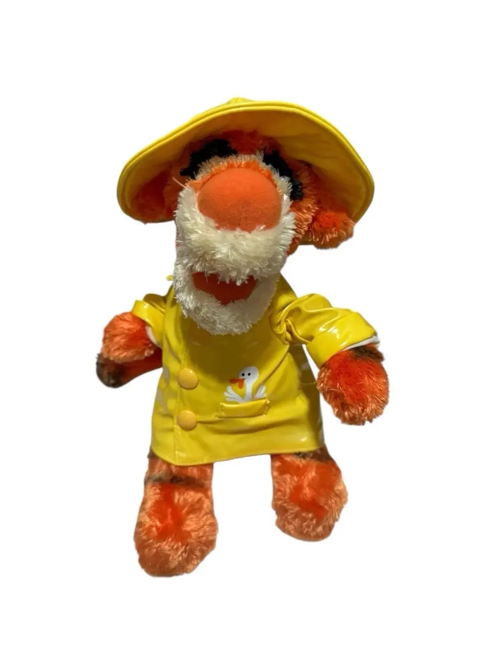 The Disney Store Winnie The Pooh Rainshop Tigger 10” Stuffed Plush Rain Coat